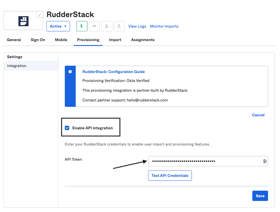 SCIM configuration